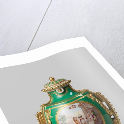 Pair of vases (vases à perles or vases à panneaux) by Manufacture de Sèvres