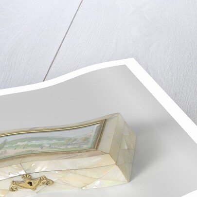 Sewing kit in mother of pearl box, Balthasar Wigand by Anonymous