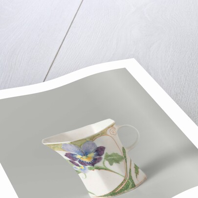 Cup, part of a set, painted with violins by C.W.J. 't Hart