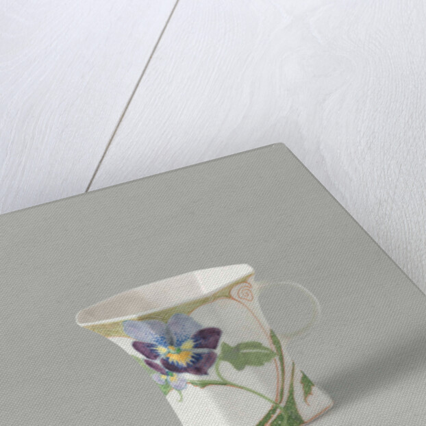 Cup, part of a set, painted with violins by C.W.J. 't Hart