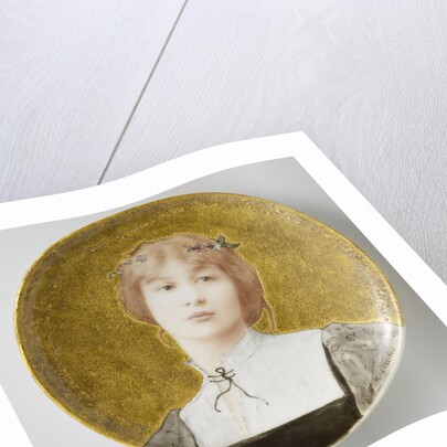 Decorative plate, Théodore Deck by Raphaël Collin
