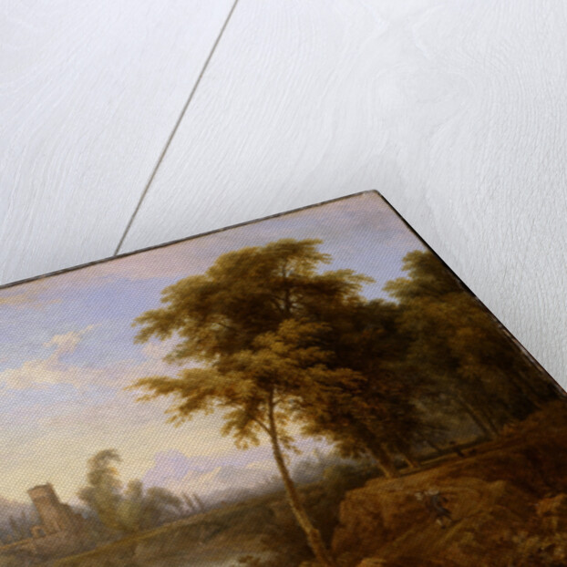 Italian Landscape with turned snapped tree by Nicolaes Piemont