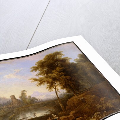 Italian Landscape with turned snapped tree by Nicolaes Piemont