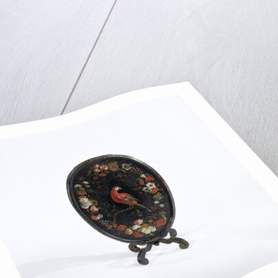 Folding table made of black lacquered white wood, with a foldable blade by Willem Hendrik Wilhelmus van Royen