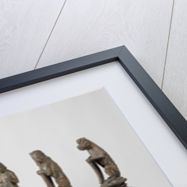 Balustrade from Rolzaal in the Court of Holland in The Hague (monkeys), The Netherlands, Joost Janszoon by Jan de Paep