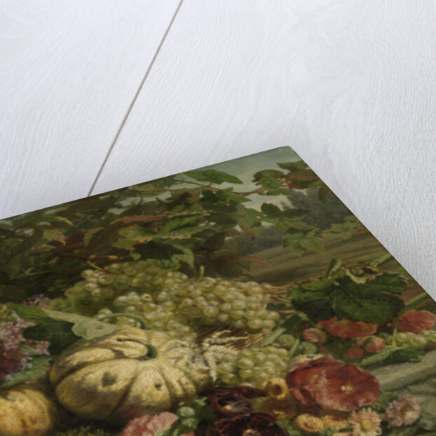 Still Life with Flowers and Fruit by Gerardina Jacoba van de Sande Bakhuyzen