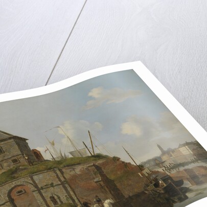 Town Rampart with Gunpowder-Magazine, Carel Jacobus Behr by Gijsbertus Craeyvanger