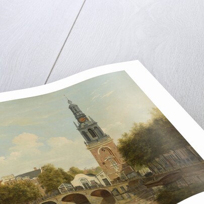 The Torensluis Bridge with the Tower called Jan Roodenpoortstoren in Amsterdam, The Netherlands by Hendrik Gerrit ten Cate