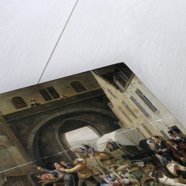 A Collision at the Halpoort in Brussels (Alcohol Smuggling), Belgium by Constantinus Fidelio Coene