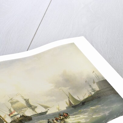 Anchorage at Bremerhaven, Germany by Willem Gruyter Jr