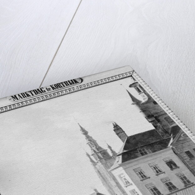 Market Day in Courtrai, Kortrijk Belgium by Jan Baptiste De Jonghe