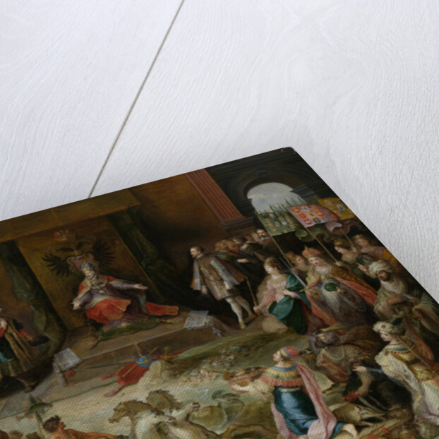 Allegory on the Abdication of Emperor Charles V in Brussels Belgium by Frans Francken II