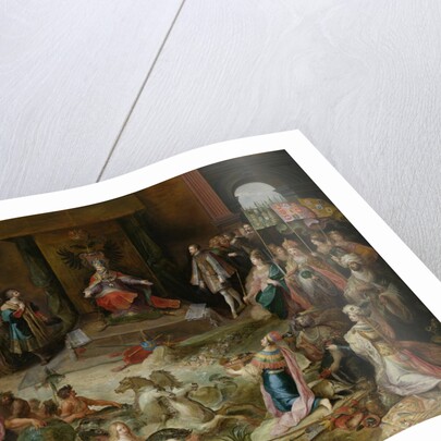 Allegory on the Abdication of Emperor Charles V in Brussels Belgium by Frans Francken II