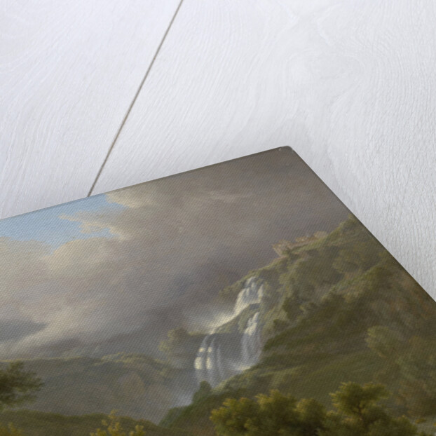 The Cascades at Tivoli, with a Storm Approaching by Abraham Teerlink