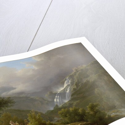 The Cascades at Tivoli, with a Storm Approaching by Abraham Teerlink