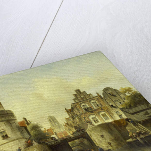 Imaginary View based on the Kolksluis, Amsterdam, The Netherlands by Samuel Verveer