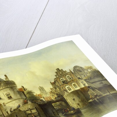 Imaginary View based on the Kolksluis, Amsterdam, The Netherlands by Samuel Verveer