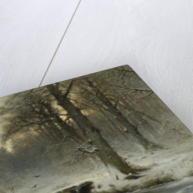 A January evening in the Haagse bos, The Netherlands by Louis Apol