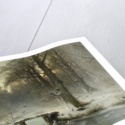 A January evening in the Haagse bos, The Netherlands by Louis Apol