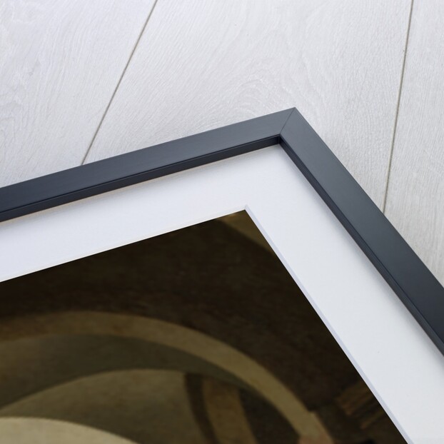 The westernmost bays of the south aisle of the Mariakerk in Utrecht, The Netherlands by Pieter Jansz. Saenredam