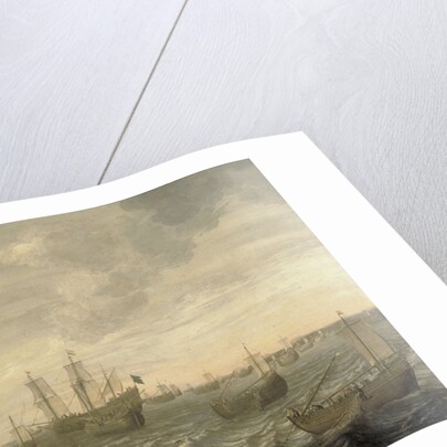 The Dutch Herring Fleet under Sail by Cornelis Beelt