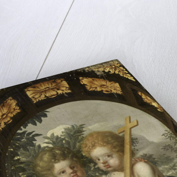 Christian Allegory with two Children with Cross and Chalice by Anonymous