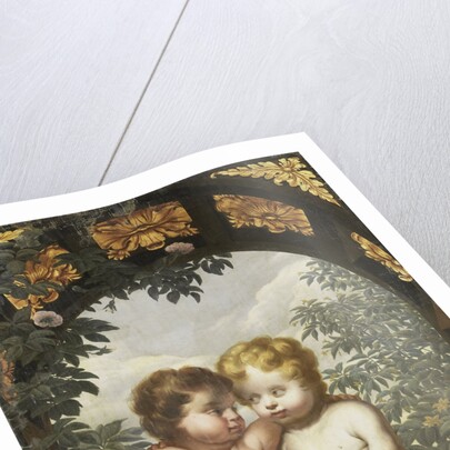 Christian Allegory with two Children with a Bible and Snake by Anonymous