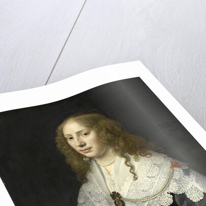 Portrait of Aegje Hasselaer, Wife of Henrick Hooft by Michiel Jansz van Mierevelt