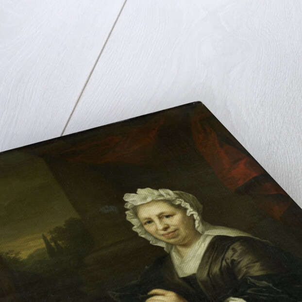 Portrait of Brechje Hooft, Widow of Harmen van de Poll by Arnold Boonen