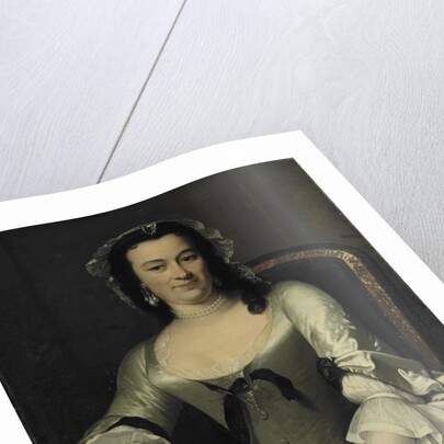 Portrait of Maria Henriëtte van de Pol, Wife of Willem Sautijn by Frans van der Mijn