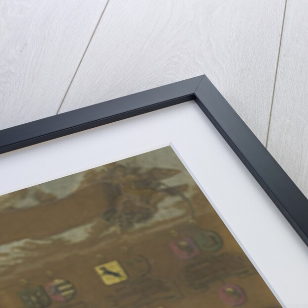 Pedigree with the weapons of the sixteen quarters of Margaretha Rendorp, The Netherlands by Anonymous