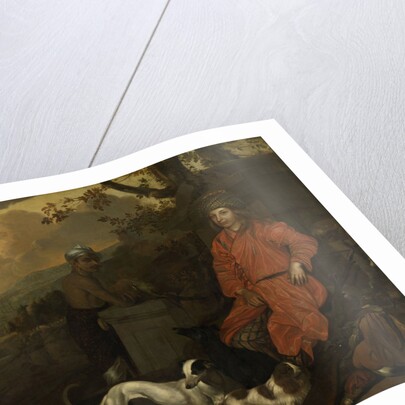 Portrait of Philippus Baldaeus and Gerrit Mossopotam by Johan de la Rocquette