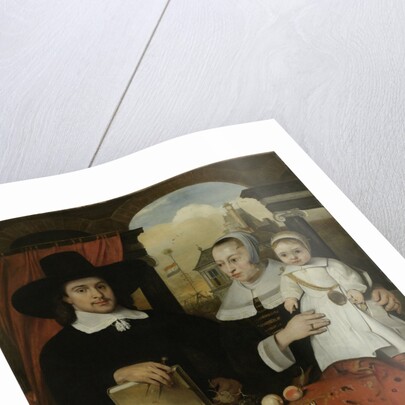 Family Portrait of Willem van der Helm, Architect of the Town of Leiden, and his Wife Belytgen Cornelisdr van de Schelt and their young Son Leendert by Barent Fabritius