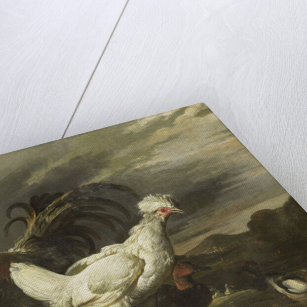 Cock, a Hen and other Poultry by Pieter Jansz. van Ruyven
