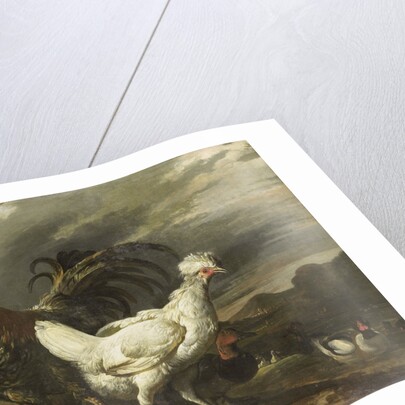 Cock, a Hen and other Poultry by Pieter Jansz. van Ruyven