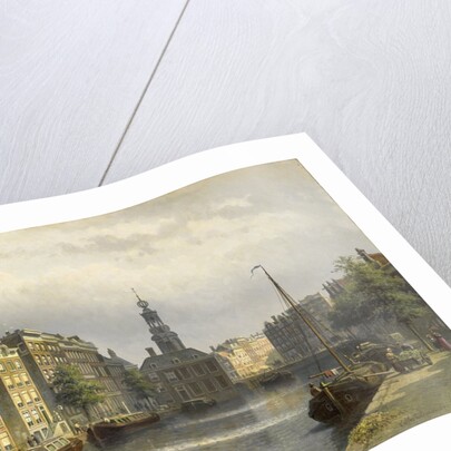 The Singel, Amsterdam, looking towards the Mint. by Eduard Alexander Hilverdink