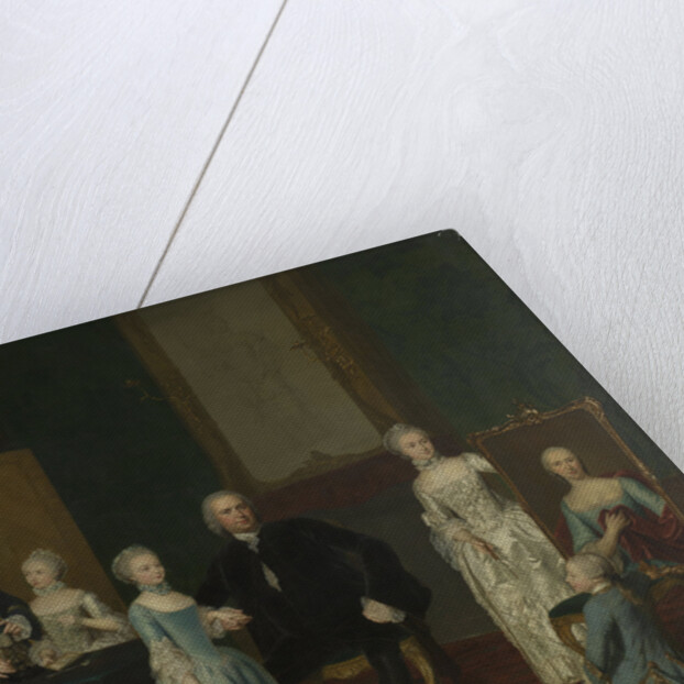 Portrait of Pieter Cornelis Hasselaer, Adviser to the Dutch East India Company and Burgomaster of Amsterdam, with his Family by George van der Mijn