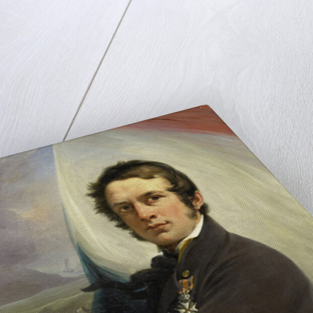 Portrait of Jacob Hobein, Rescued the Dutch Flag under Enemy Fire, 18 March 1831 by Jan Willem Pieneman