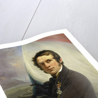 Portrait of Jacob Hobein, Rescued the Dutch Flag under Enemy Fire, 18 March 1831 by Jan Willem Pieneman
