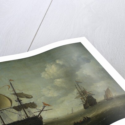 The Taking of the English Flagship The Royal Charles during the Expedition to Chatham, June 1667 (Raid on the Medway Kent UK) by Jeronymus van Diest II