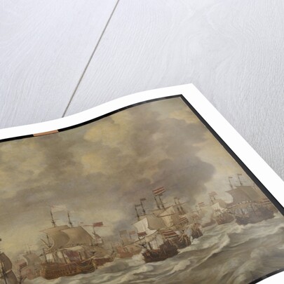 Episode from the Four Days' Naval Battle, 11-14 June 1666, of the Second Anglo-Dutch War, 1665-67 by Willem van de Velde I
