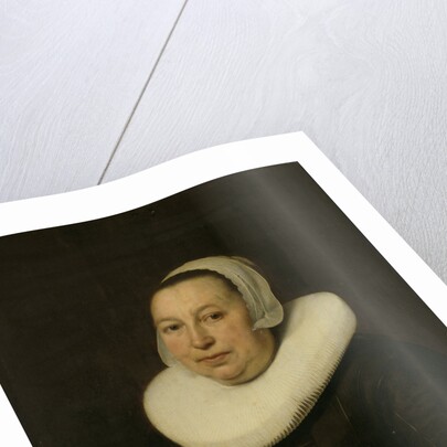 Portrait of Maria Pietersdr de Leest, Wife of Samuel van Lansbergen by Bartholomeus van der Helst