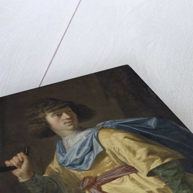 Portrait of a young Man with Spear and Hunting Horn by Peter Danckerts de Rij