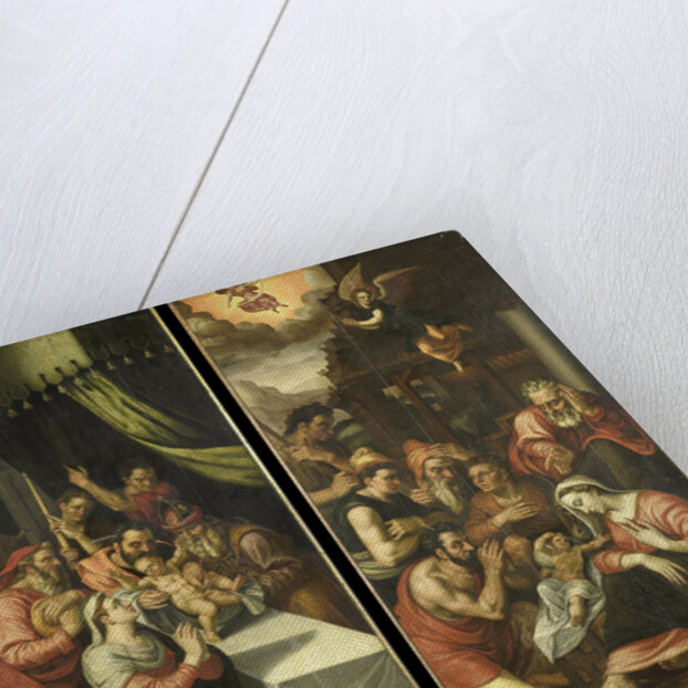 Two Altarpiece Wings with the Circumcision and Adoration of the Shepherds by Anonymous
