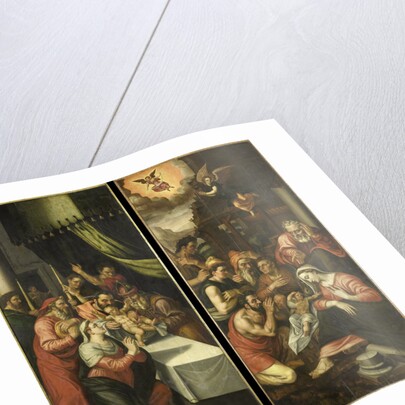 Two Altarpiece Wings with the Circumcision and Adoration of the Shepherds by Anonymous