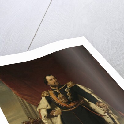 Portrait of William III, King of the Netherlands by Nicolaas Pieneman