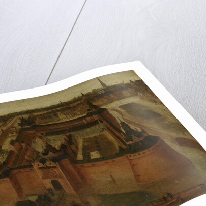 Bird's-eye View of the Vredenburg (Vredeborch) Castle in Utrecht, The Netherlands by Anonymous