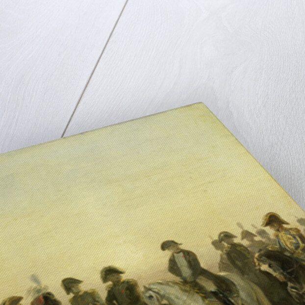 Napoleon with his Staff by Charles Rochussen