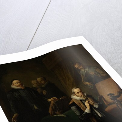 The last prayer of Johan van Oldenbarneveldt by Simon Opzoomer