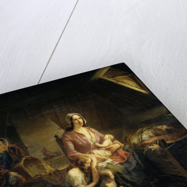 A Rich Lady Visits a Poor Family by Gerardus Terlaak